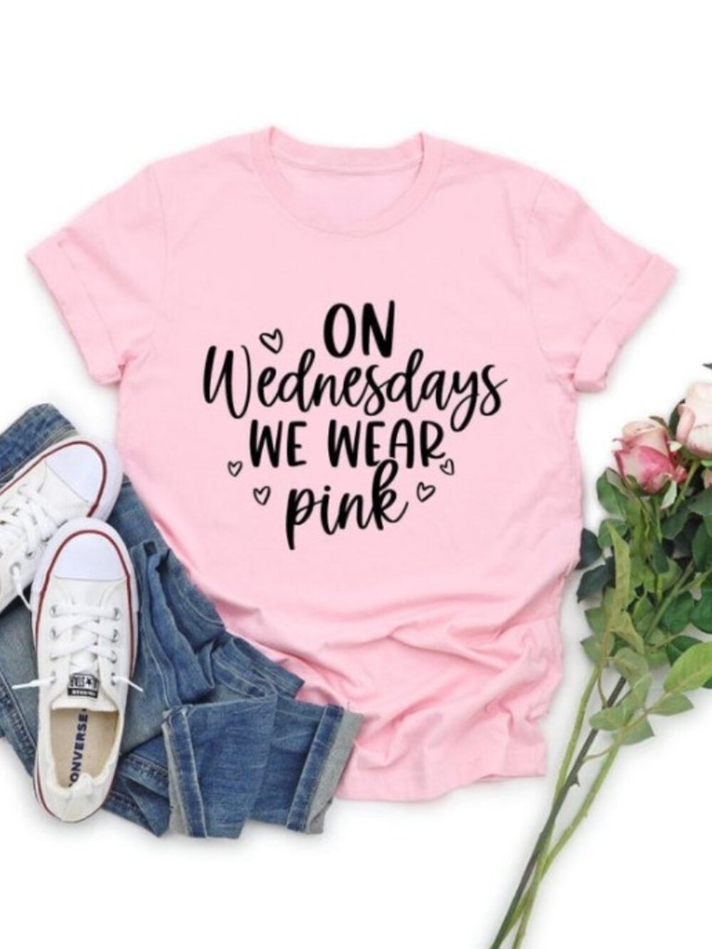 On Wednesday We Wear Pink, Mean Girls Shirt, Pink Shirt